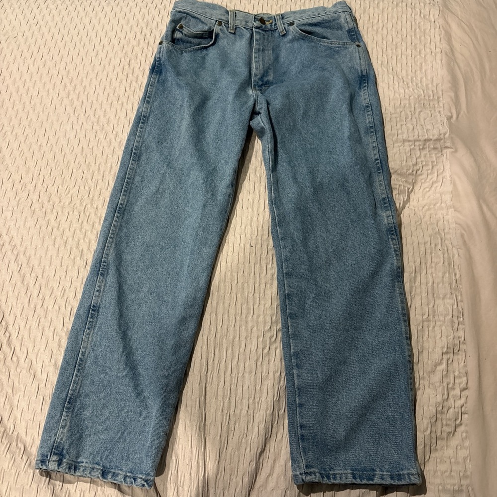 Wrangler Men's Light Blue Straight Jeans